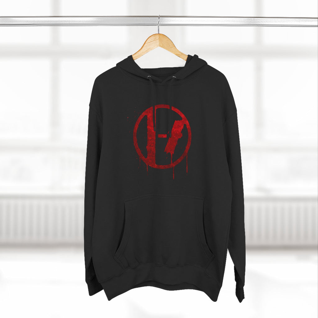 Twenty One Pilots Distressed Drip Logo Hoodie
