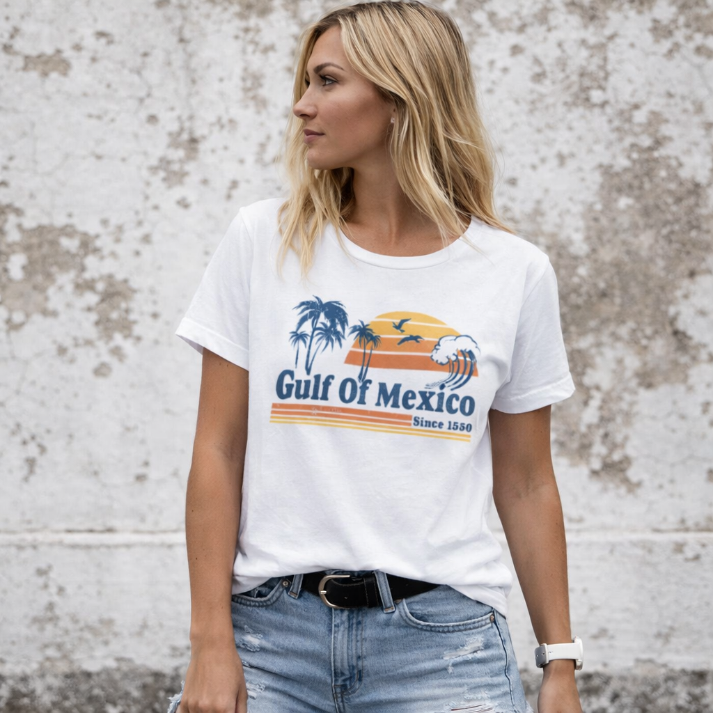 Gulf of Mexico Retro Sunset T-Shirt