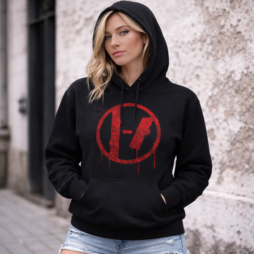 Twenty One Pilots Distressed Drip Logo Hoodie