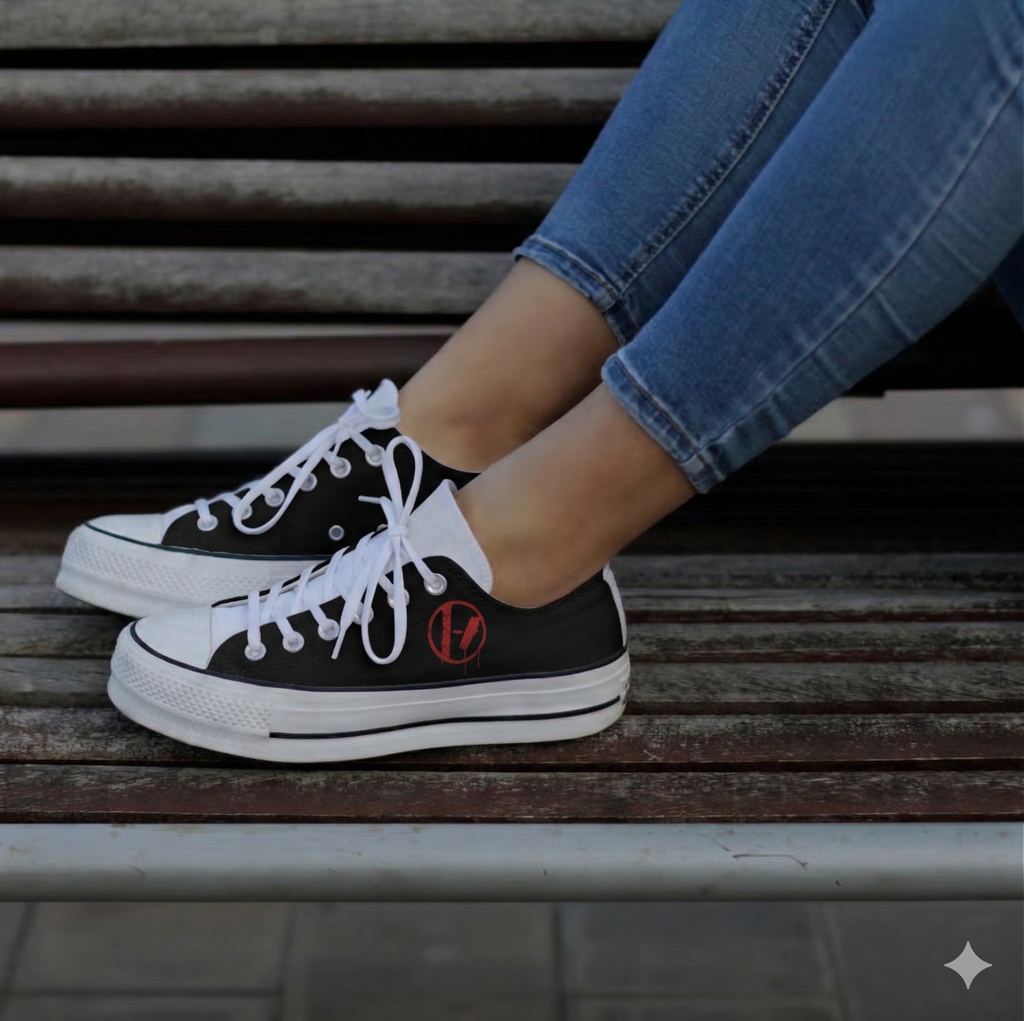 Twenty One Pilots Red Logo Low Top Sneakers